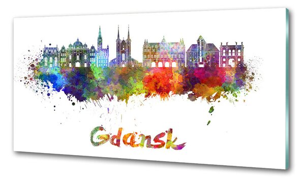 Konyhai falvédő Színes gdańsk