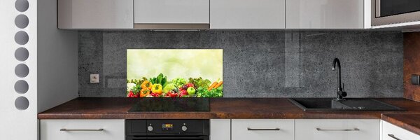 Konyhai hátfalpanel Zöldségek