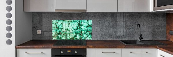 Konyhai fali panel Malachit textúra