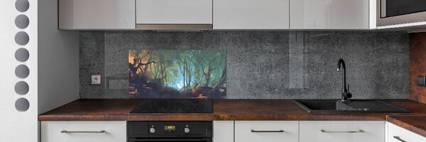 Konyhai dekorpanel Misztikus erdő