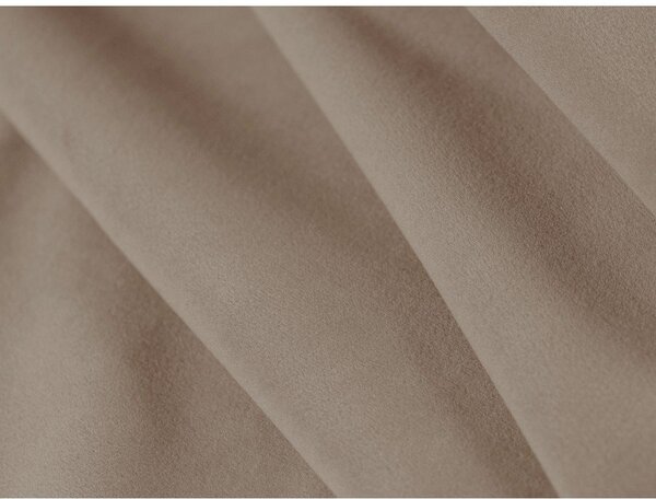 Világosbarna kárpitozott ágyneműtartós franciaágy ágyráccsal 200x200 cm Solange – Micadoni