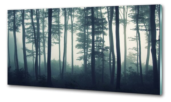 Konyhai dekorpanel Forest a ködben