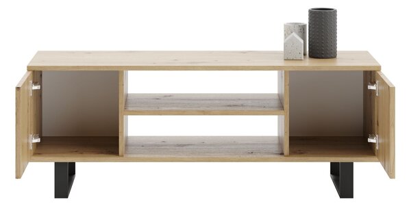 Focus RTV szekrény 135 cm, loft tölgy kézműves
