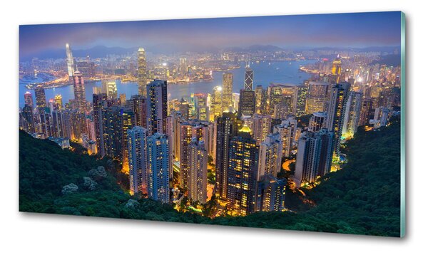 Konyhai falvédő Hong kong éjjel