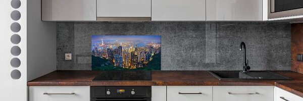 Konyhai falvédő Hong kong éjjel