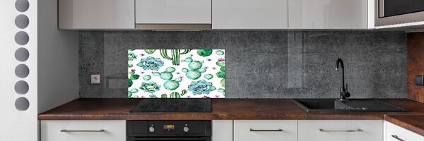 Konyhai hátfalpanel Kaktuszok