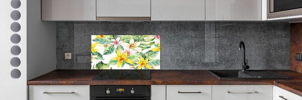 Konyhai hátfalpanel Orchidea