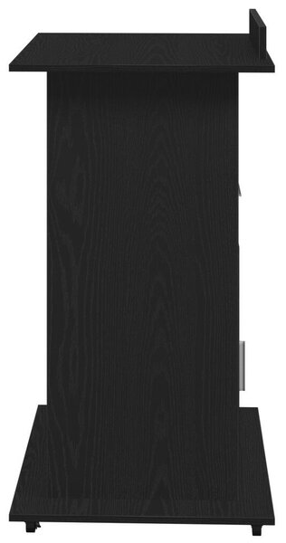 VidaXL Pódium fiókkal polcokkal Musta tammi 55 x 55 x 107 cm Faanyag