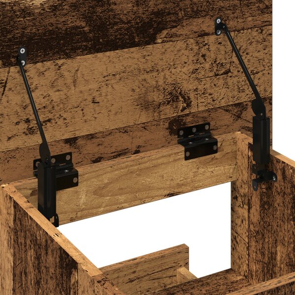 VidaXL Pódium fiókkal polcokkal Régi fa 55 x 55 x 107 cm Faanyag