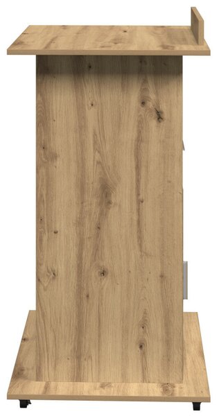 VidaXL Pódium fiókkal kerékkel kézműves tölgy 55 x 55 x 107 cm Faanyag