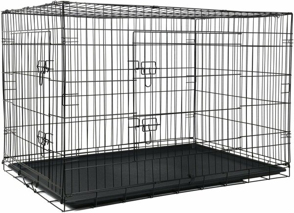 Funfit összecsukható XXXL Szobakennel 122x74,5x80,5cm - fekete