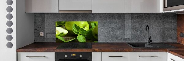 Konyhai hátfalpanel Zöld alma