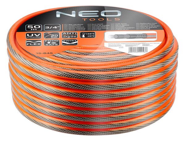 Kerti tömlő, NEO, 6 rétegű, 3/4", 50 m
