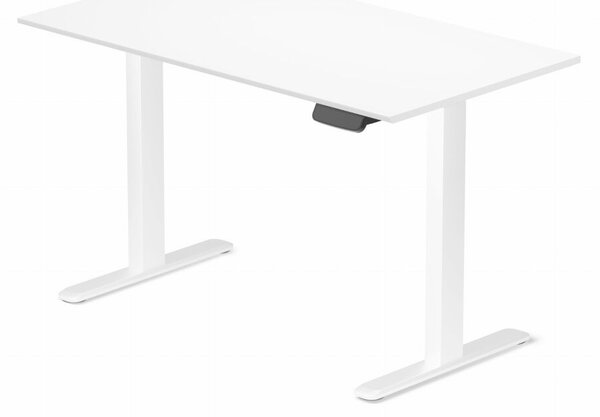Profi elektromosan állítható magasságú íróasztal 120x80cm fehér | Dupla motor - Memória - USB - Nagy teherbírás | LVN System Control Pro