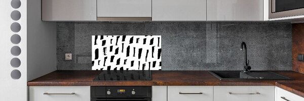 Konyhapanel Fekete-fehér folt