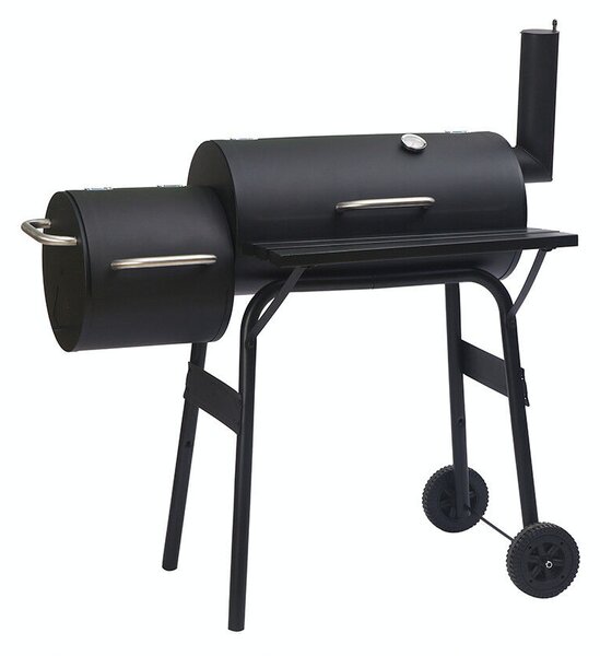 Faszenes kerti grillsütő füstölővel