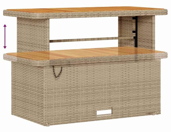 VidaXL Kerti Kanapé Szett párnával 10 pcs Beige és Világosszürke