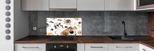 Konyhai dekorpanel Reggeli kávé