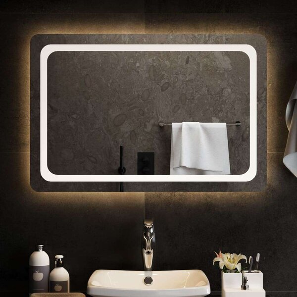 VidaXL LED-es fürdőszobatükör 90x60 cm