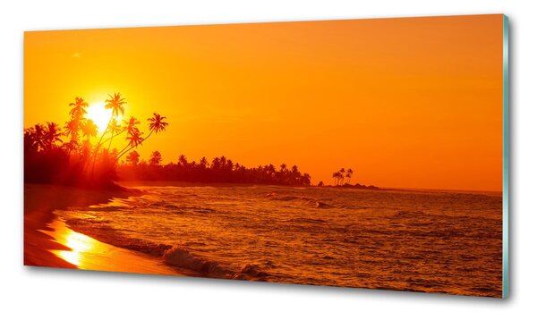 Konyhai dekorpanel Sunset beach
