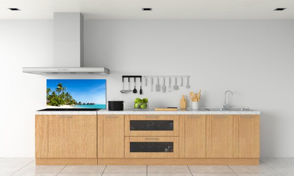 Konyhai dekorpanel Strand a karib-