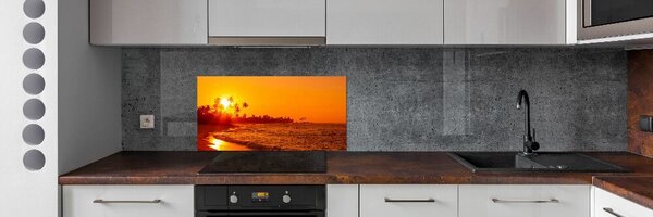 Konyhai dekorpanel Sunset beach