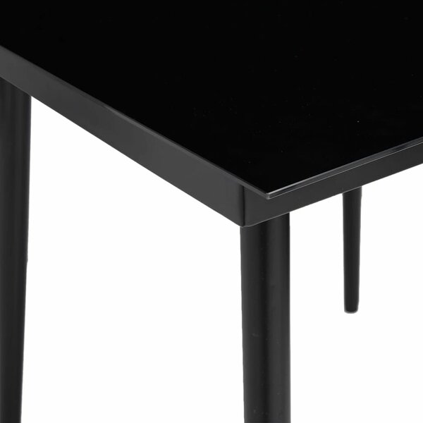 VidaXL 5 részes szürke polyrattan kerti étkezőgarnitúra párnával