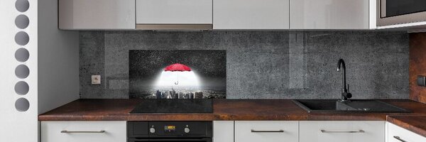 Konyhai falvédő Umbrella a város felett