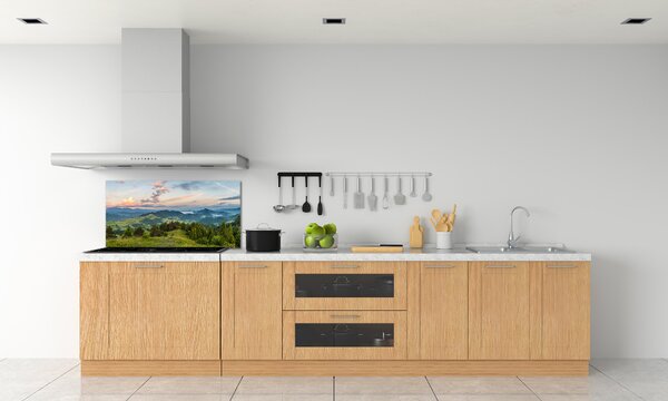 Konyhai dekorpanel Körkép a pieniny