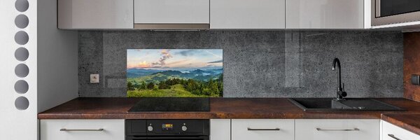 Konyhai dekorpanel Körkép a pieniny