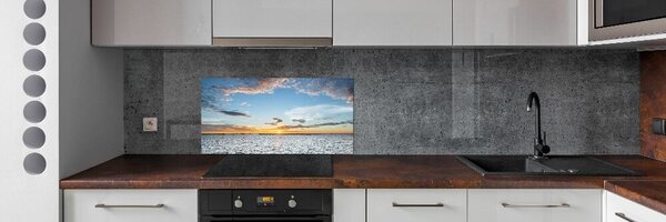 Konyhai dekorpanel Twilight a tengeren