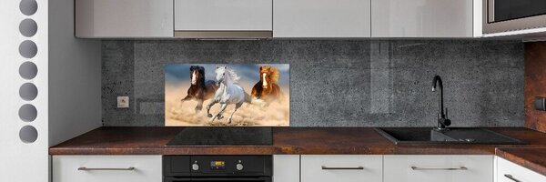 Konyhai fali panel Lovak a sivatagban