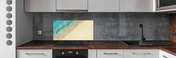 Konyhai dekorpanel Hullám a parton