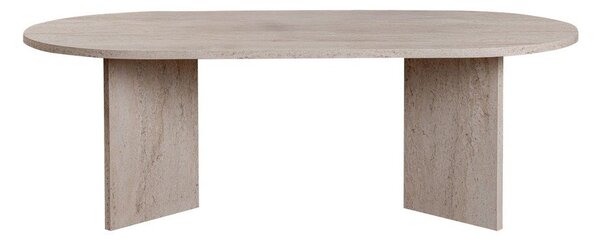 Bézs mérsékelten fényes dohányzóasztal 60x119 cm Sable – Kalune Design