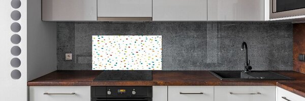 Konyhai falburkoló panel Színes pontok