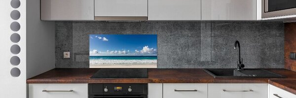 Konyhai dekorpanel Strand seychelles
