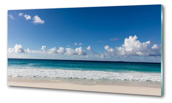 Konyhai dekorpanel Strand seychelles