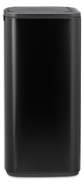 Matt fekete acél érintésre nyíló szemetes 30 l Bo Touch – Brabantia