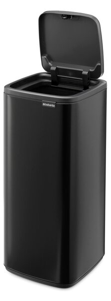 Matt fekete acél érintésre nyíló szemetes 30 l Bo Touch – Brabantia