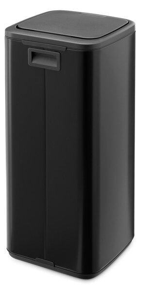 Matt fekete acél érintésre nyíló szemetes 30 l Bo Touch – Brabantia