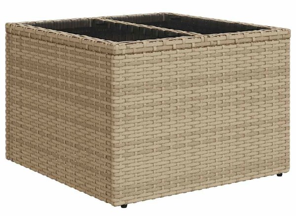 Kerti Kanapé Szett 7 pcs Beige és krém 55 x 55 x 37 cm