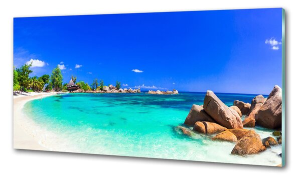 Konyhai dekorpanel Strand seychelles