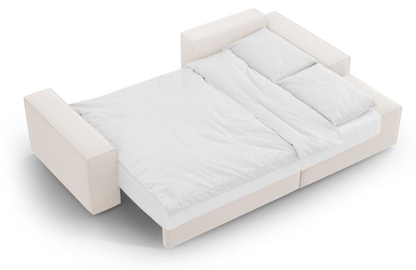 Bézs kinyitható sarokkanapé (jobb oldali) Jodie – Micadoni Home