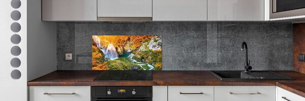 Konyhai dekorpanel Vízesés ősszel