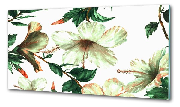 Konyhai hátfalpanel Hibiszkusz