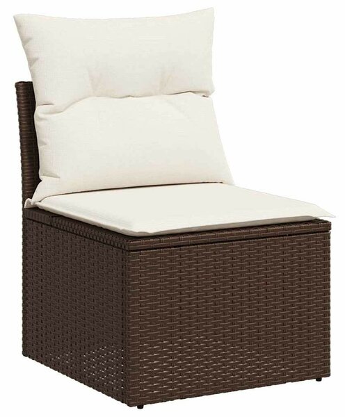 Kerti Kanapé Szett 5 pcs Barna 100 x 55 x 73 cm Poli rattan