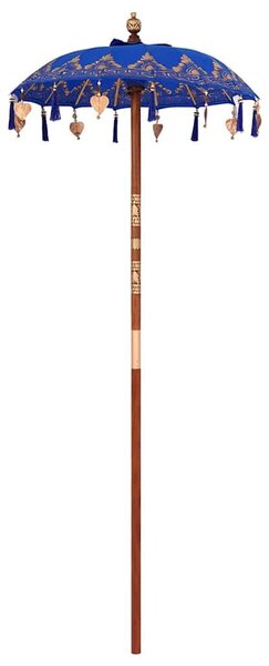 Balinéz Napernyő Kék (90-100) x 260 cm Pamut és tömör fa