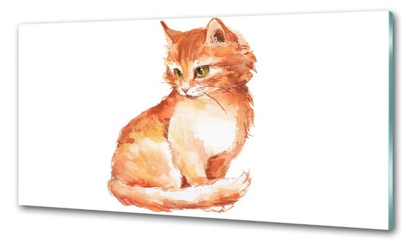 Konyhai fali panel Red cat
