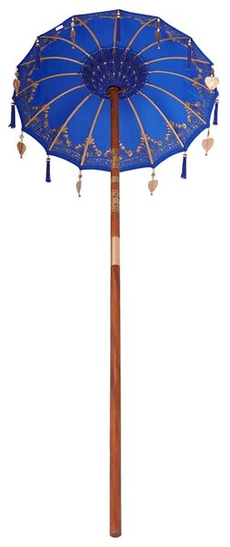 Balinéz Napernyő Kék (90-100) x 260 cm Pamut és tömör fa