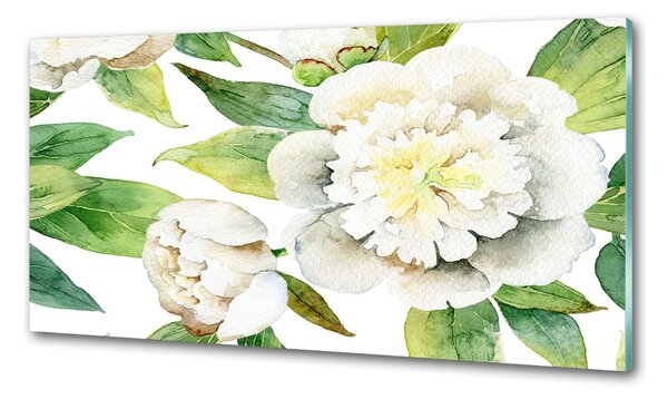 Konyhai hátfalpanel Peonies